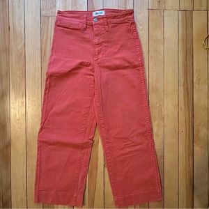 Madewell Slim Emmett Wide Leg Crop🧡